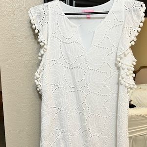 Lilly Pulitzer White Eyelet Dress size Medium